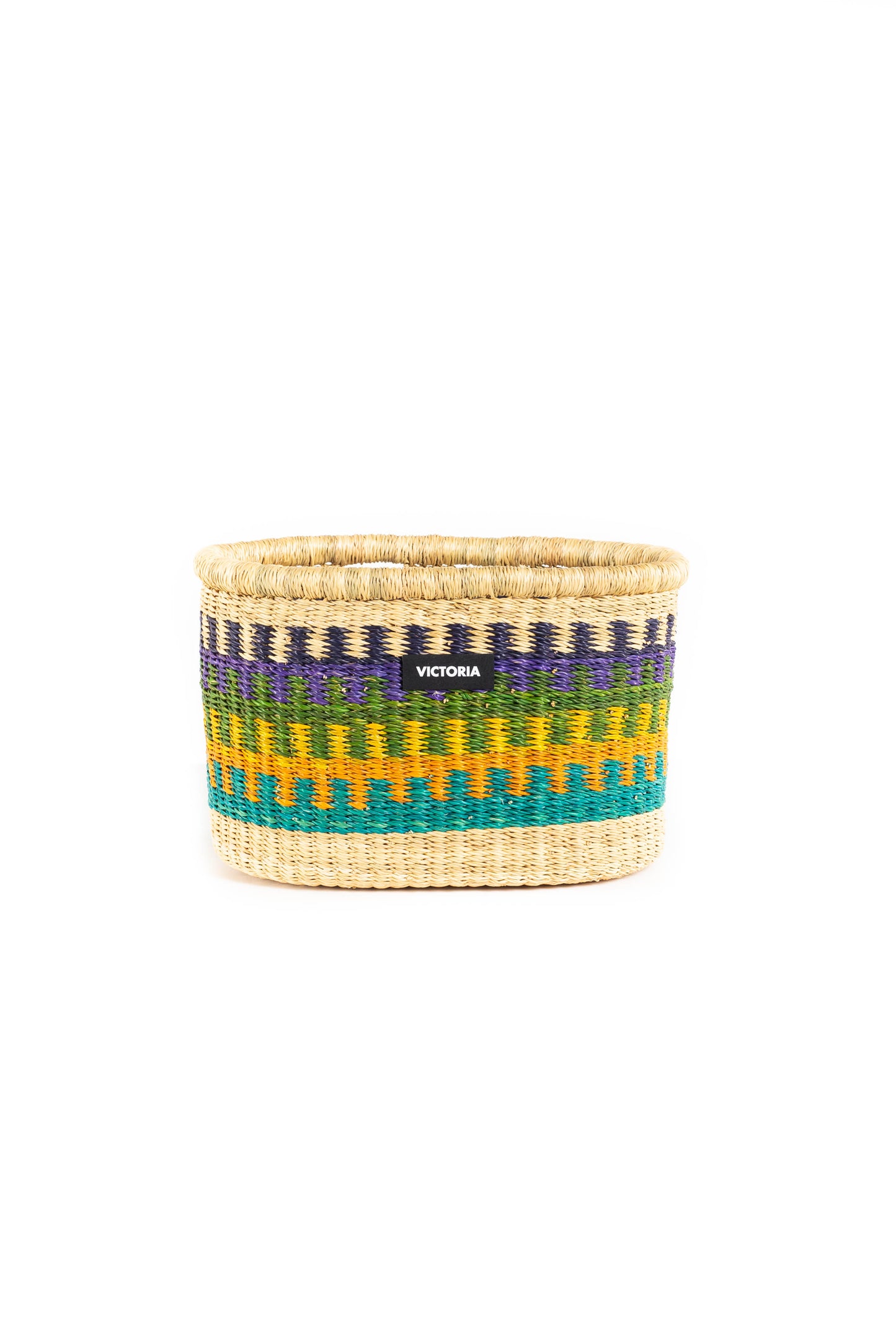 cesta de mimbre de colores africa