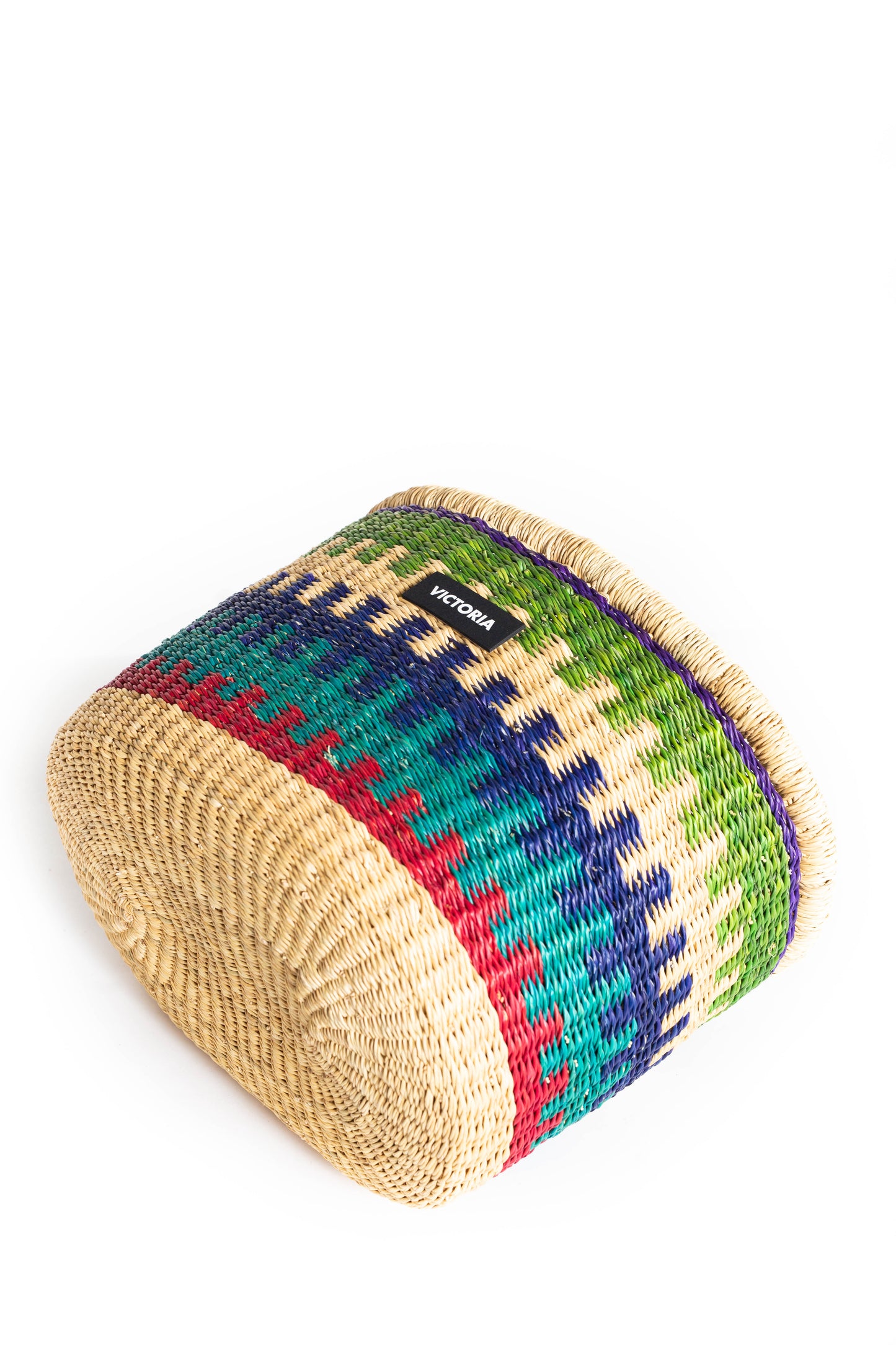 cesta de mimbre varios colores made in africa