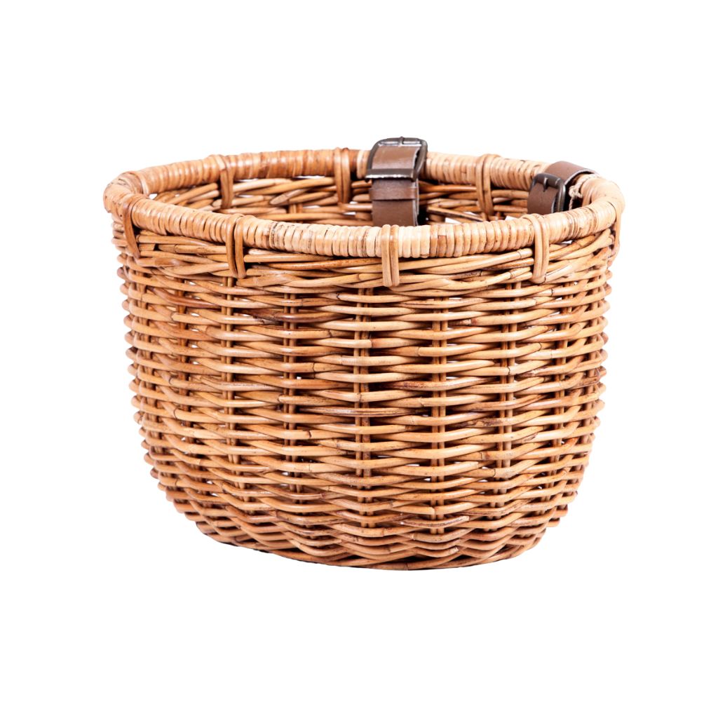 cesta de mimbre para bicicleta color natural