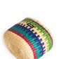cesta de mimbre varios colores made in africa